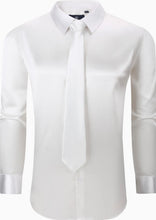 Load image into Gallery viewer, TSC721-626 TB Satin Dress Shirt & Tie Combo
