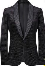 Load image into Gallery viewer, FB13-1223 Luxury Slim Fit Velvet Texture Blazer