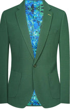 Load image into Gallery viewer, S601-0923 Cotton Sateen Luxury Slim Fit Blazer Hunter Green