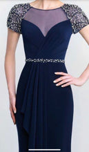 Load image into Gallery viewer, S2028 BLUSH NAVY GOWN SIZE 10