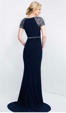 Load image into Gallery viewer, S2028 BLUSH NAVY GOWN SIZE 10