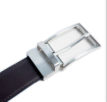 Load image into Gallery viewer, RVMGLB Reversible Genuine Leather Belt/Rotated Buckle