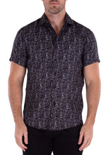 Load image into Gallery viewer, 212096-623 SS BLACK BUTTON UP SHIRT
