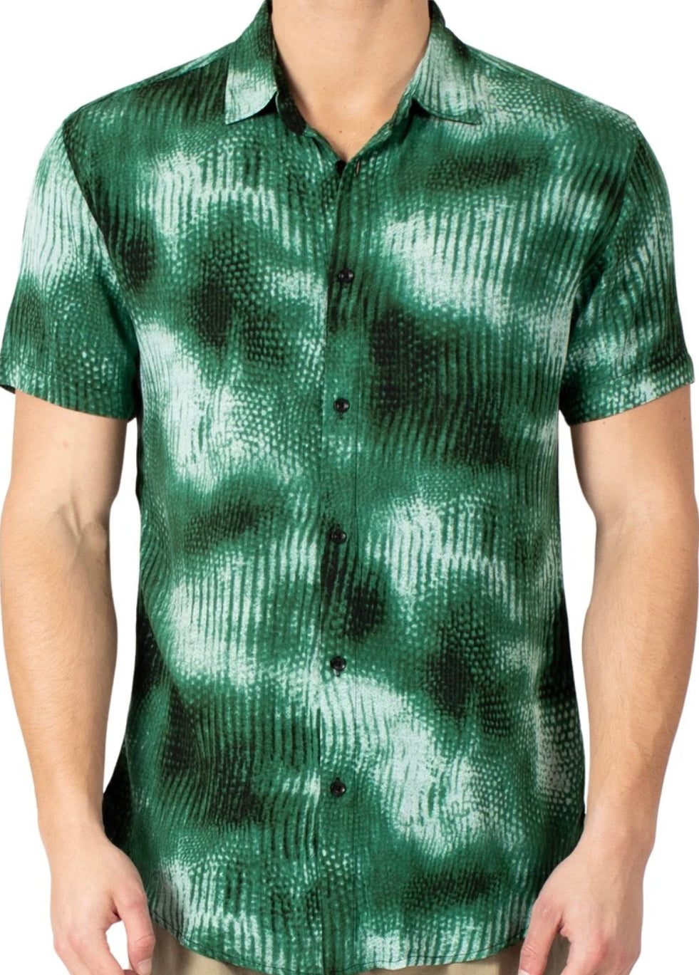 232108-0524 Short Sleeve Shirt Green