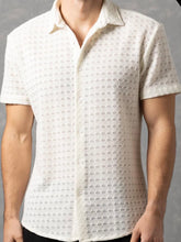 Load image into Gallery viewer, 252112-626 BS Open Knit Diamond SS Shirt
