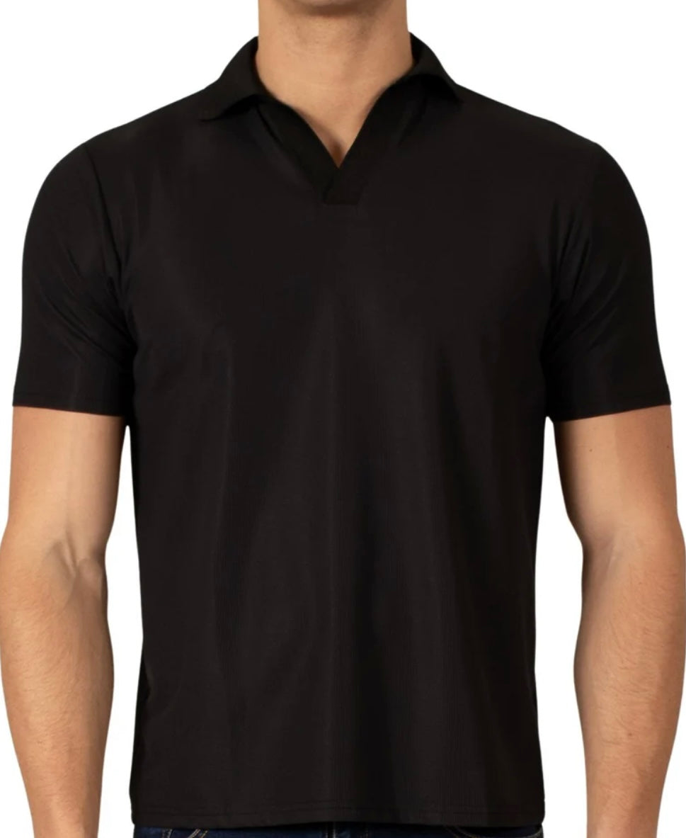 231801-524 Short Sleeve Polo Shirt Black