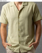 Load image into Gallery viewer, 262114-626 BS Green Textured SS Button up Shirt
