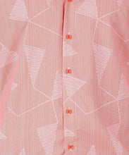 Load image into Gallery viewer, 242332-1026 Coral LS Shirt with Contrasting Inner Collar, Placket &amp; Cuff
