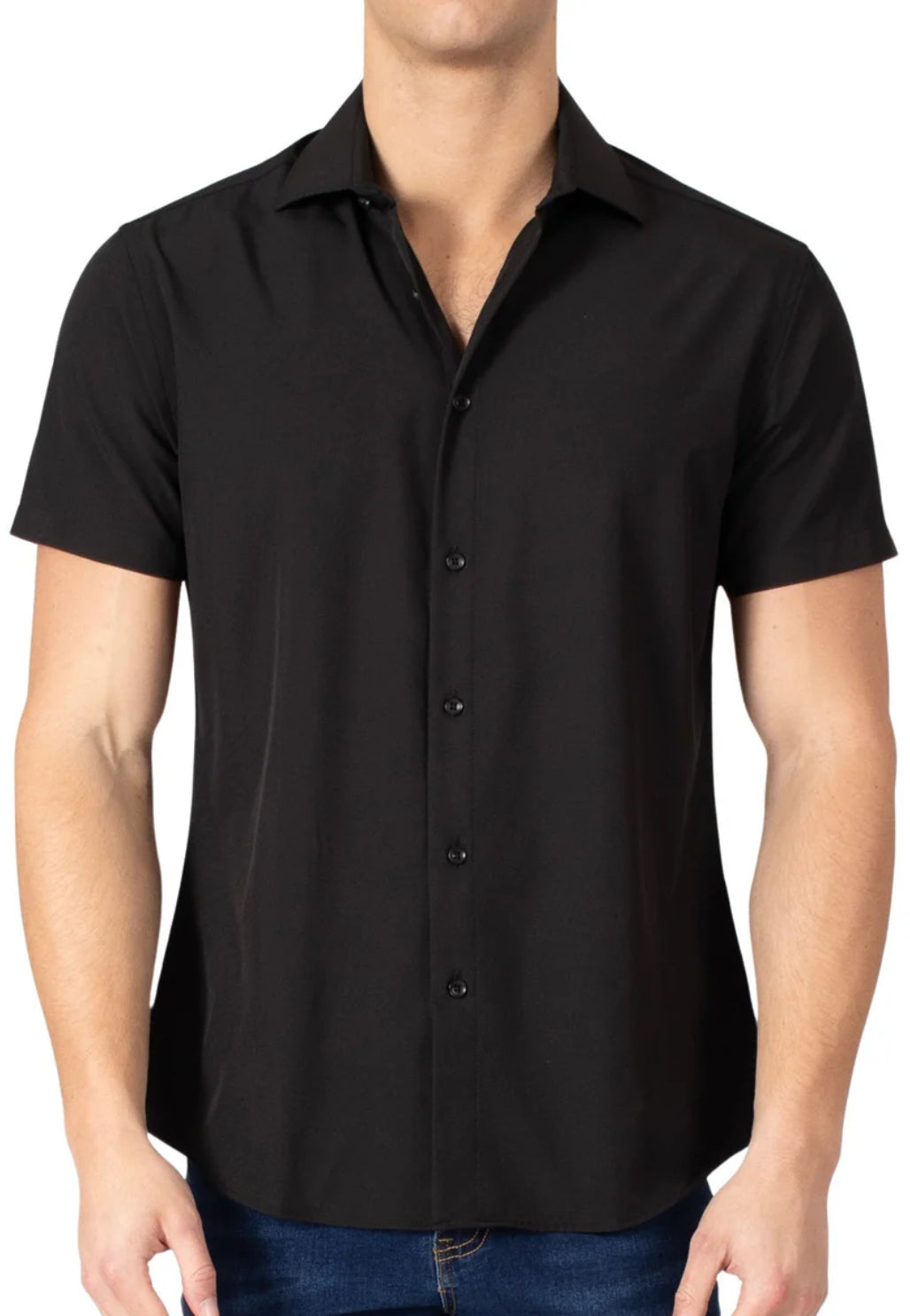 232117-0524 Black Short Sleeve Shirt