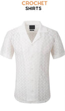 Load image into Gallery viewer, SC5047-1125 SC White Crochet SS Shirt
