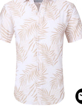 Load image into Gallery viewer, HBC360-1225 SC White/Tan Print Shirt
