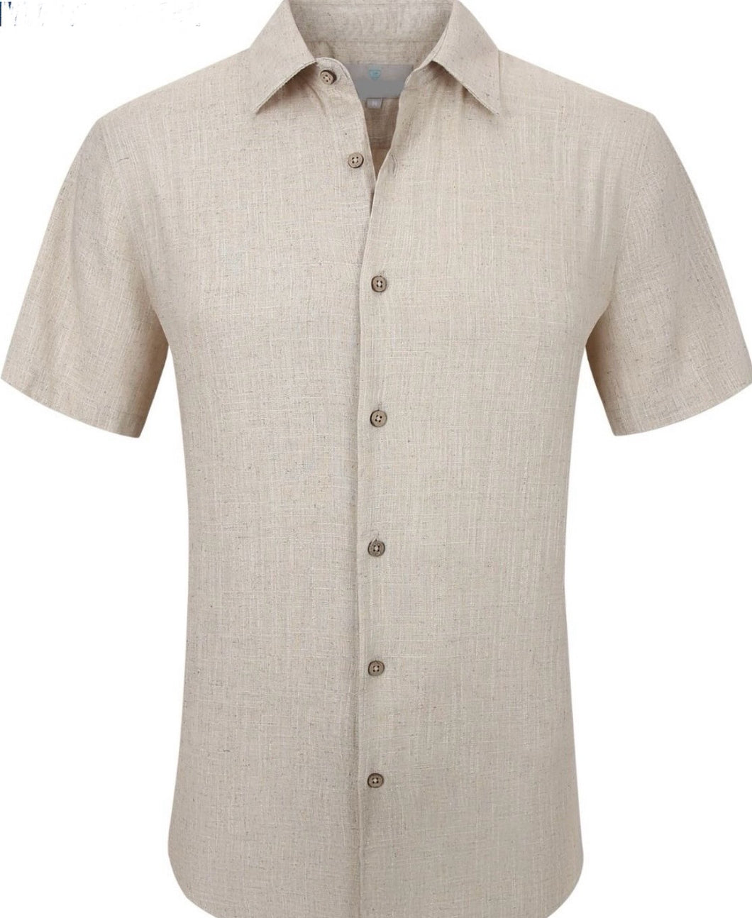 SC904-625 SS Tan Linen Shirt