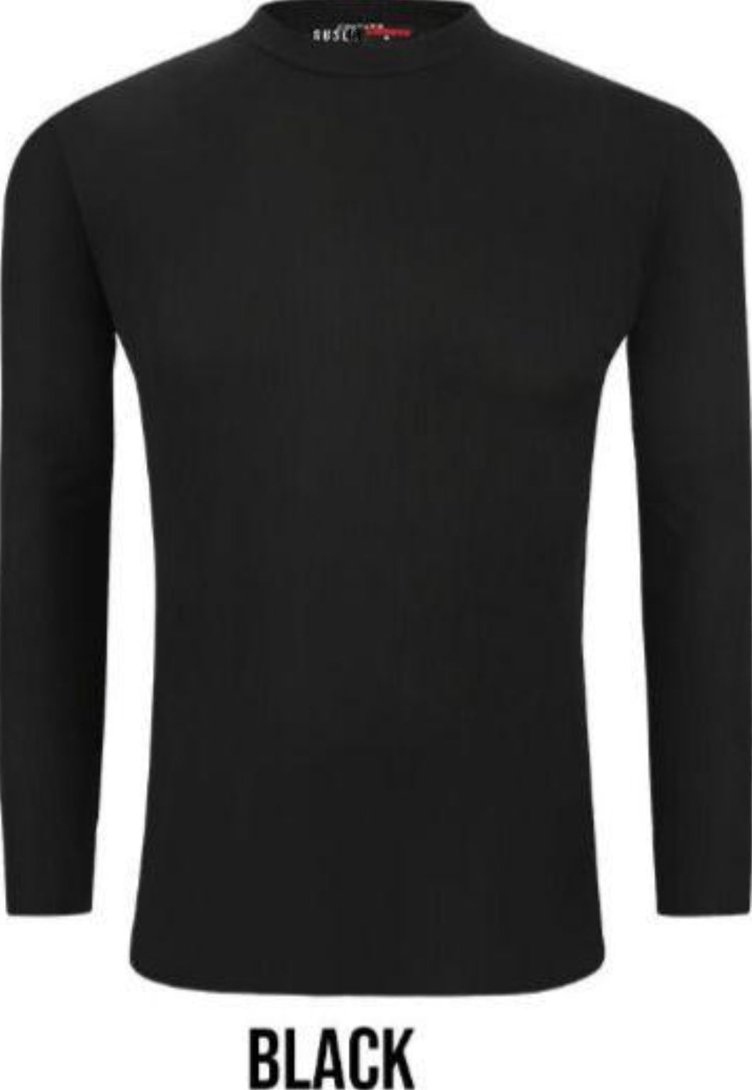 ST811-524 Couture Black Ribbed Long Sleeve Tee