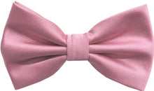 Load image into Gallery viewer, BT100-425 Solid Colored Pre-Tied Bow tie &amp; Pocket Square Set
