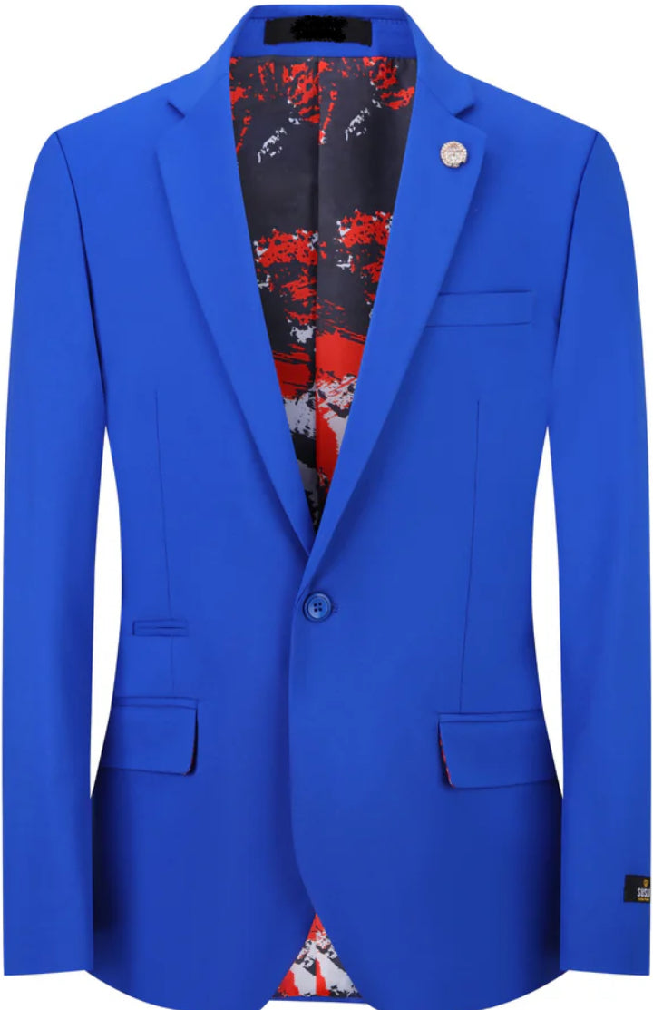 S1601-0125 SC Royal Slim Fit Sateen Blazer