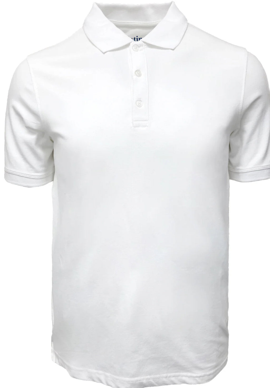 300MD White Pique SS Polo