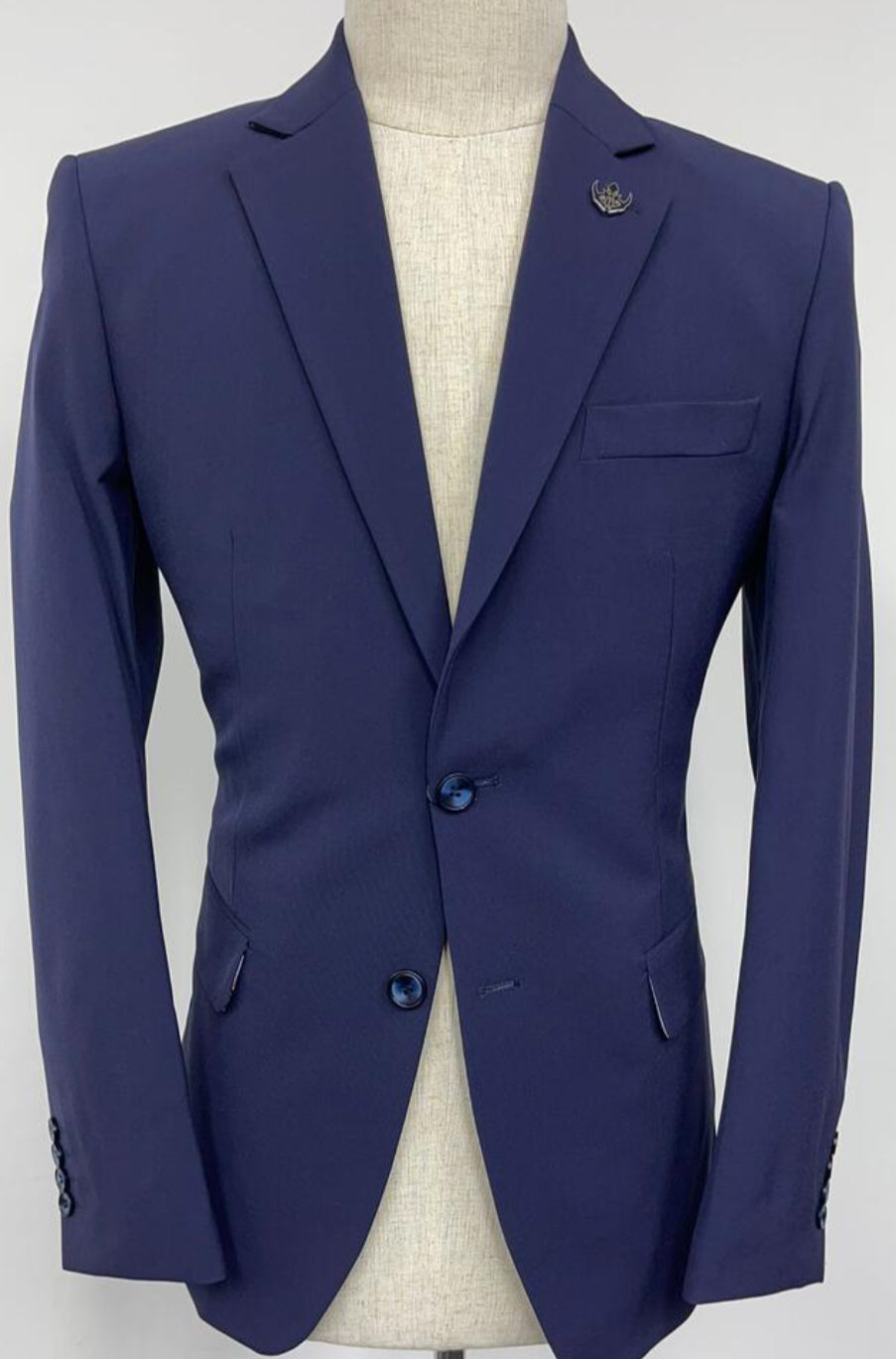 TRB903~0225 TRD Notch Lapel Super Stretch Fabric
