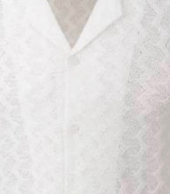 Load image into Gallery viewer, SC5047-1125 SC White Crochet SS Shirt
