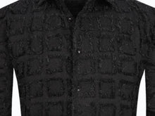 Load image into Gallery viewer, FW1602-1125 SC Black LS Fringe Shirt
