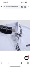 Load image into Gallery viewer, AZ227-425 SC White Polo W/Contrasting Collar &amp; Plaquet
