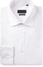 Load image into Gallery viewer, DS367-625 White LS Tailored Fit Cotton Shirt

