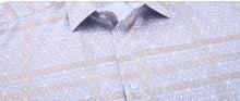 Load image into Gallery viewer, SC9187-0425 White Royal Stripes Metallic SS Shirt
