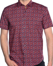 Load image into Gallery viewer, M677-624 MZM Navy/Multi Short Sleeve Shirt
