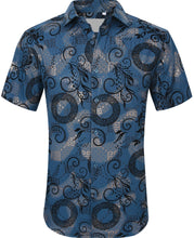 Load image into Gallery viewer, SC9188-0425 SC Dark Green Crop Circle Metallic Slim Fit Shirt
