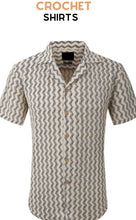 Load image into Gallery viewer, SC5039-1125 SC Tan Crochet SS Shirt
