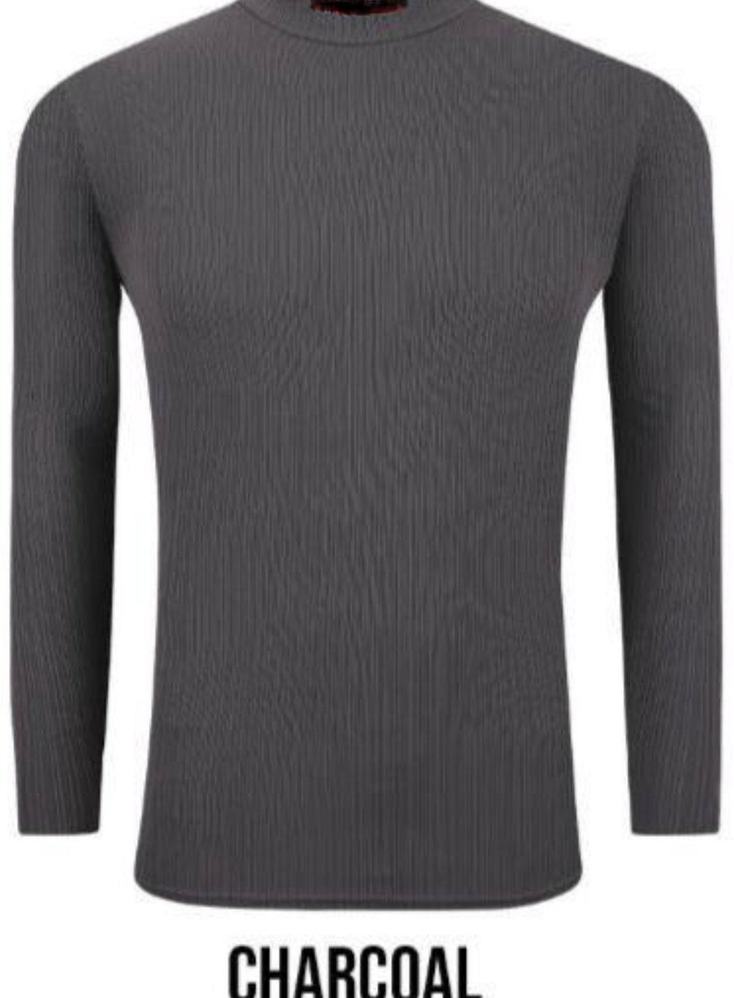 ST811-524 Couture Charcoal Ribbed Long Sleeve Tee