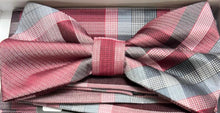 Load image into Gallery viewer, BT2138-1225 BQ Plaid Bow Tie Set
