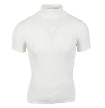 Load image into Gallery viewer, ZK509-1023 SS Mock Turtleneck with Zipper White
