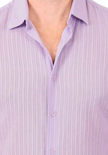 Load image into Gallery viewer, 24222-1125 BS Lilac Sheer Striped Modern Fit LS Shirt
