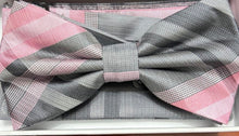 Load image into Gallery viewer, BT2138-1225 BQ Plaid Bow Tie Set
