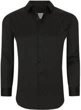 Load image into Gallery viewer, SC701-425 SC Black Slim Fit LS Dress Shirti

