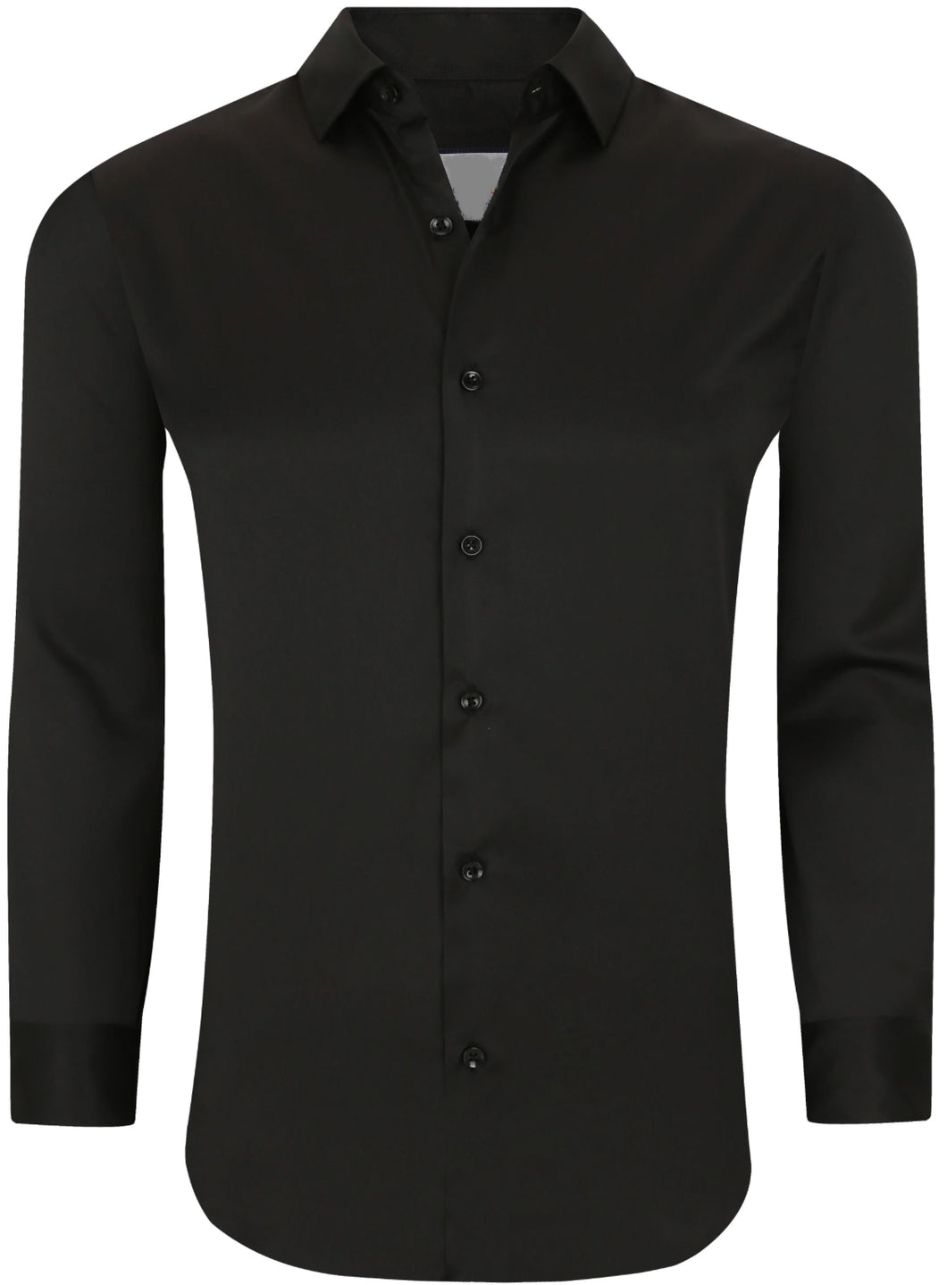 SC701-425 SC Black Slim Fit LS Dress Shirti