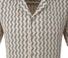 Load image into Gallery viewer, SC5039-1125 SC Tan Crochet SS Shirt
