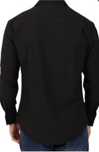 Load image into Gallery viewer, 242225-625 LS Shirt with Contrasting collar and Plaquet Black
