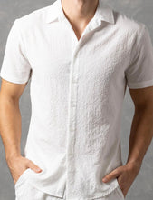 Load image into Gallery viewer, 242190-0426 BS White Popcorn Texture SS Shirt
