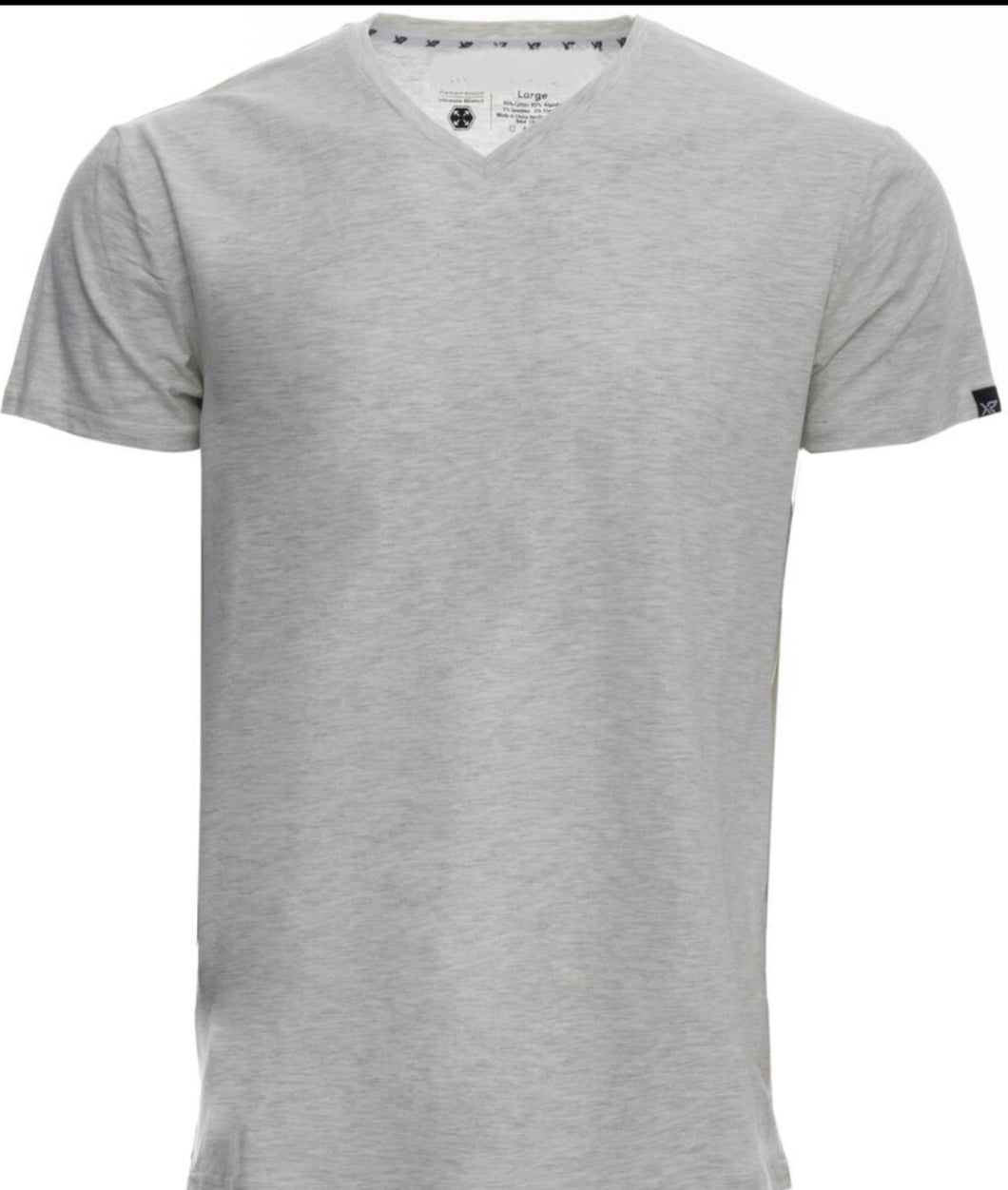 XMTS2641 OATMEAL V NECK T SHIRT 422