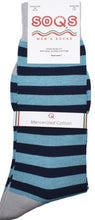 Load image into Gallery viewer, SQ530-425 BQ Striped Mercerized Cotton Socks
