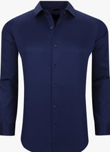 Load image into Gallery viewer, SC701-425 SC Navy Slim Fit LS Dress Shirt
