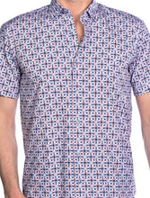 Load image into Gallery viewer, M733-624 MZM Navy/Rose SS Shirt
