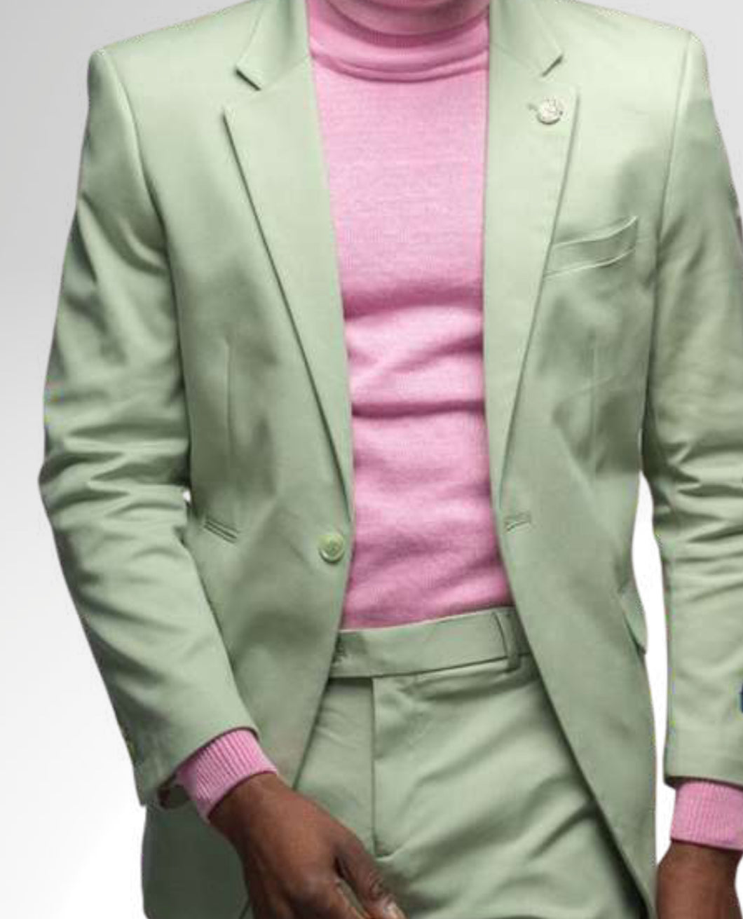 S1601-824 SC Mint Sateen Blazer