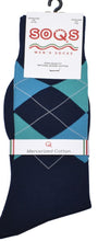 Load image into Gallery viewer, SQ510-425 BQ Argyle Mercerized Cotton Socks
