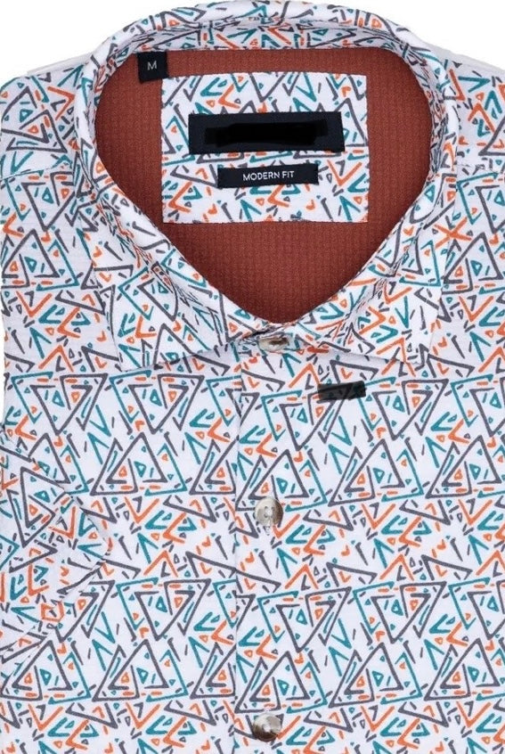 J132S-725 JQ Multi Colored Modern Fit SS Shirt