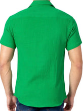 Load image into Gallery viewer, 232102-0524 Green Short Sleeve Shirt
