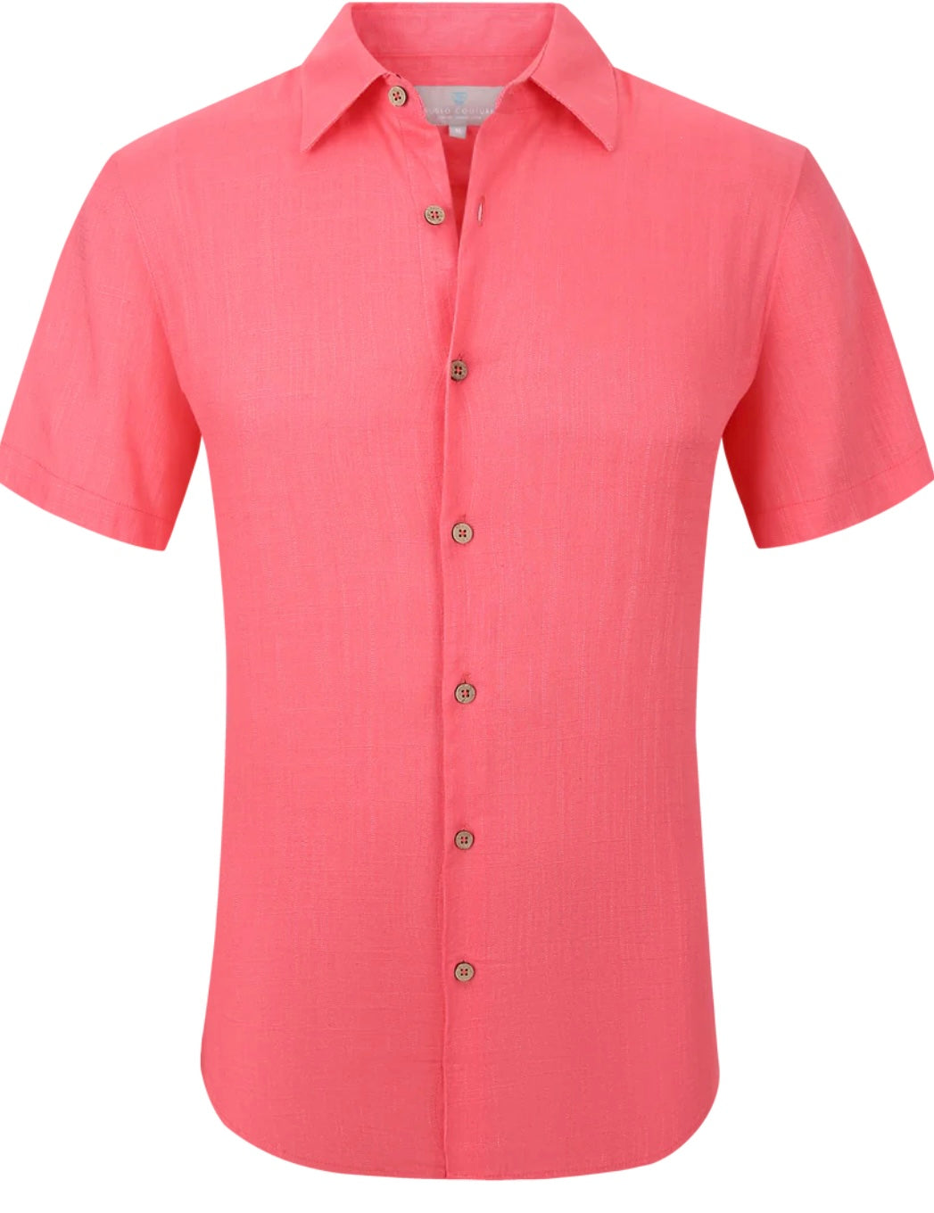 SC904-625 Fuschia SS Linen Shirt