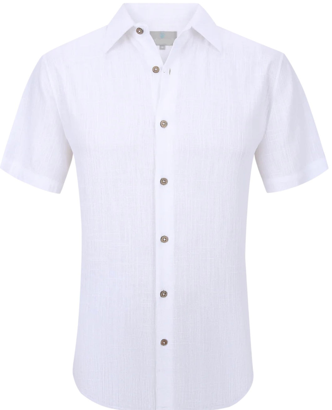 SC904-625 White SS Linen Shirt