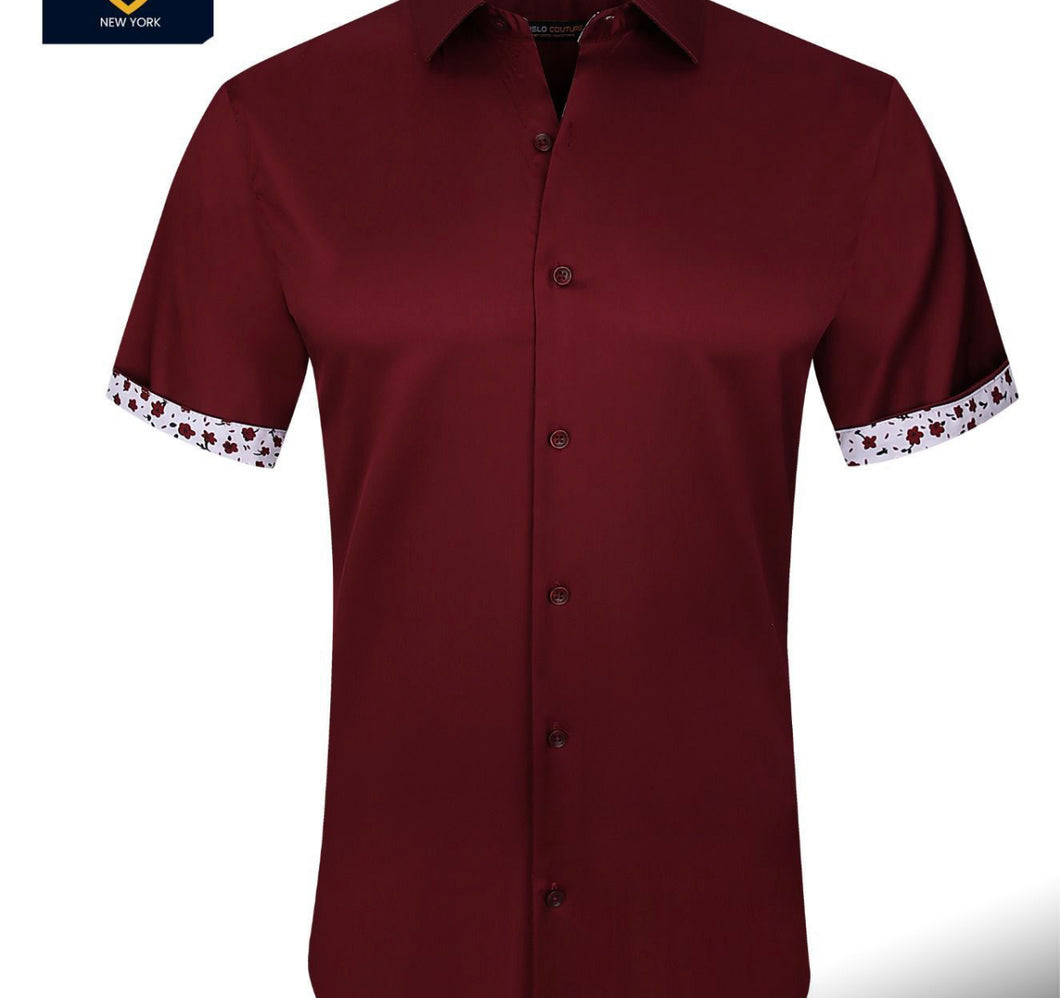 SC901-10 SC BURGUNDY SS SHIRT 623